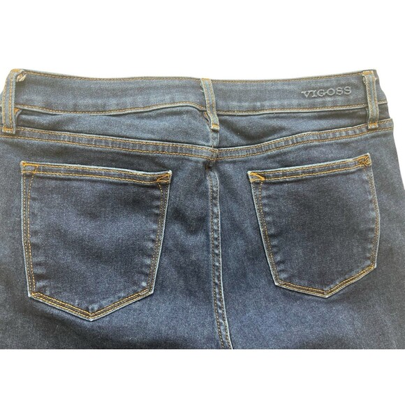 Vigoss Jagger Skinny Jeans Womens Size 29 x 28 Dark Wash Distressed Denim - Picture 3 of 6